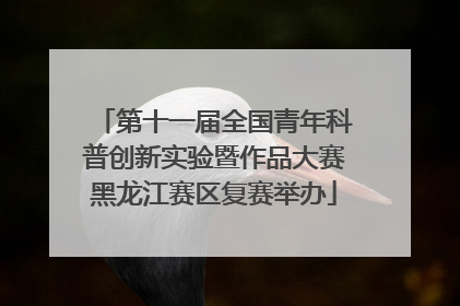 第十一届全国青年科普创新实验暨作品大赛黑龙江赛区复赛举办